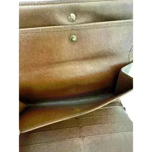 Authentic Louis Vuitton Monogram Porte Tresor Vintage Distressed M61215 Wallet - Picture 11 of 11